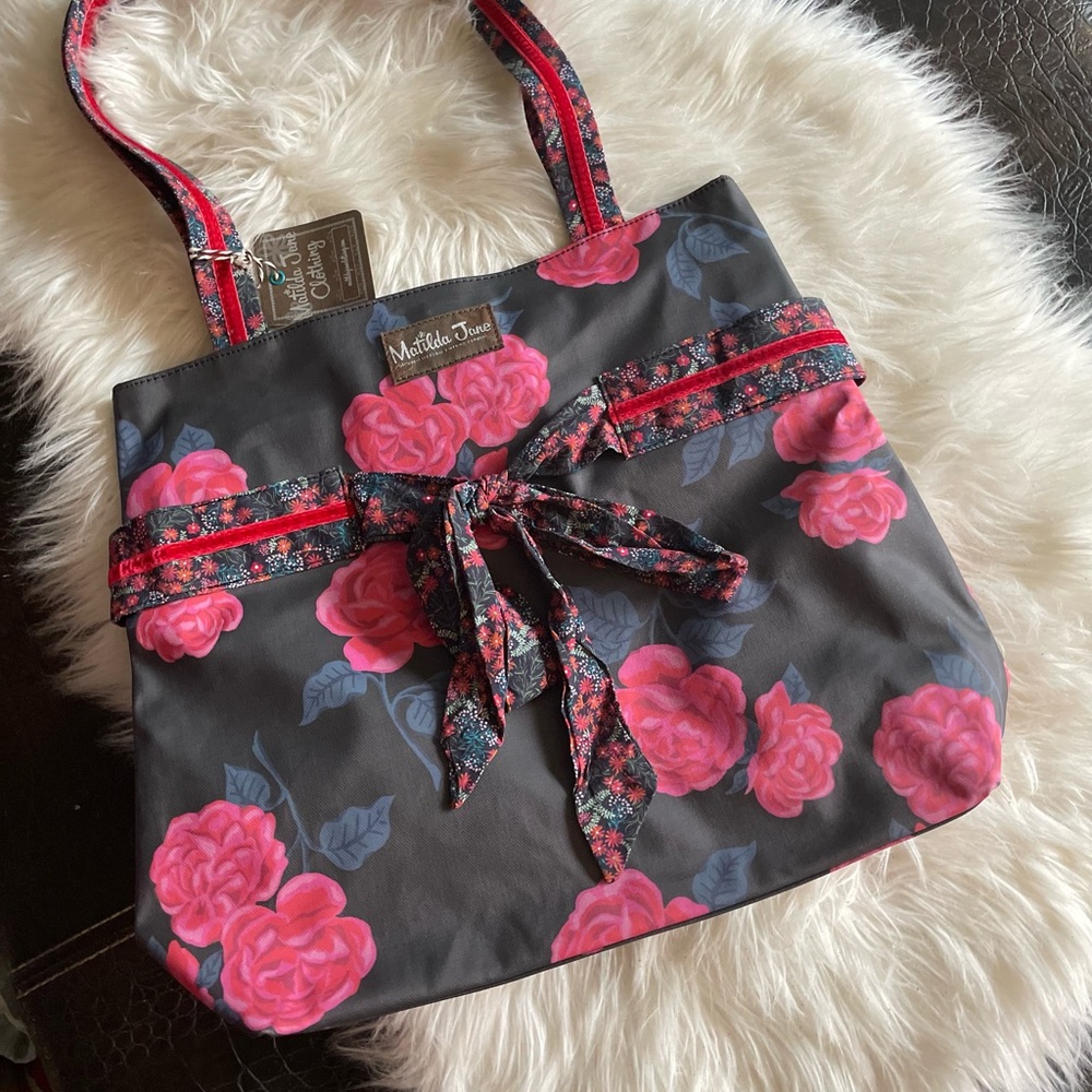 Matilda Jane Black and Rose Tote: Stylish, Functional, and Super Cute!